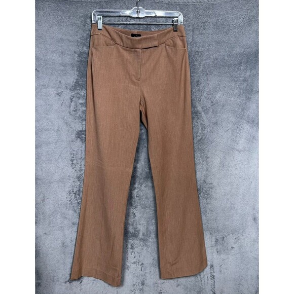 White House Black Market Women’s “The Slim Flare” Dress Pants Taupe Size 2 O - Picture 1 of 16